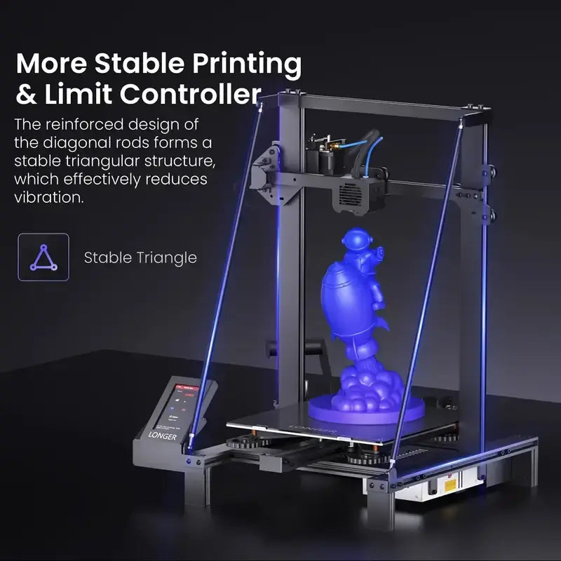 Longer LK5 PRO 3D Printer, 90% Pre-Assembled, Large-Format 3D Printer with 4.3-Inch Touchscreen, Silent Motherboard, Large Print Size 11.8"X11.8"X15.7", Fully Open Source, Large Size 3D Printer