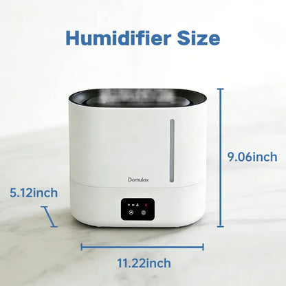 4L Top Fill Cool Mist Humidifier,Simulated Flame Essential Oil for Large Room for Baby,Fireplace Long Run Time,Auto Shut-Off 2-In-1 Purifier 10H Runtime 35 Db Quiet Supersized Easy to Clean & Fill, Humidifier for Dry Air Relief,White